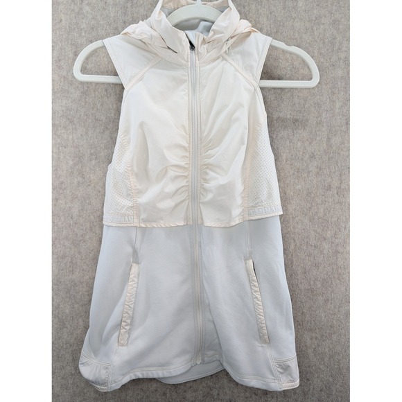 lululemon athletica Jackets & Blazers - Lululemon 8 Kanto Catch Me Vest Angel Wing Hidden Hood Size 6